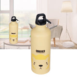 Kids Water Bottle Cute Cartoon 500ml Aluminum Insulated Water Bottle Sport Water JugYellow Lion