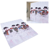 Digital Printing Blackout Curtain Snowman Pattern Blind Shade Window Drapes for Bedroom Living Room150x166cm Christmas Style 2