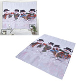 Digital Printing Blackout Curtain Snowman Pattern Blind Shade Window Drapes for Bedroom Living Room150x166cm Christmas Style 2