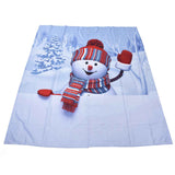 Digital Printing Blackout Curtain Snowman Pattern Blind Shade Window Drapes for Bedroom Living Room150x166cm Christmas Style 4