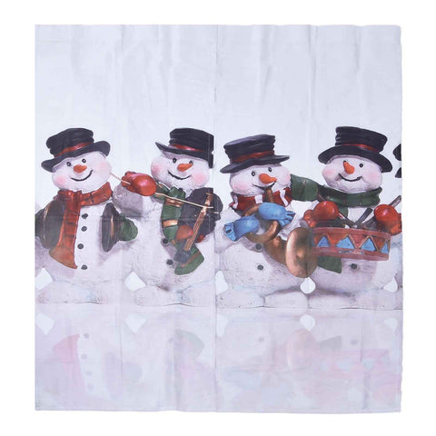 Digital Printing Blackout Curtain Snowman Pattern Blind Shade Window Drapes for Bedroom Living Room170x200cm Christmas Style 2