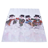 Digital Printing Blackout Curtain Snowman Pattern Blind Shade Window Drapes for Bedroom Living Room170x200cm Christmas Style 2