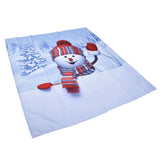 Digital Printing Blackout Curtain Snowman Pattern Blind Shade Window Drapes for Bedroom Living Room170x200cm Christmas Style 4