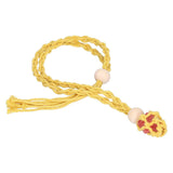 3pcs Net Bag Necklace Empty Stone Holder Rope Replacement Adjustable Necklace Cord for Crystals Quartz Stone HolderYellow In Australia - Darrahopens