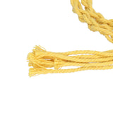 3pcs Net Bag Necklace Empty Stone Holder Rope Replacement Adjustable Necklace Cord for Crystals Quartz Stone HolderYellow