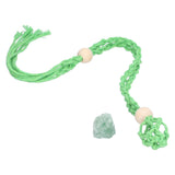 3pcs Net Bag Necklace Empty Stone Holder Rope Replacement Adjustable Necklace Cord for Crystals Quartz Stone HolderGreen In Australia - Darrahopens