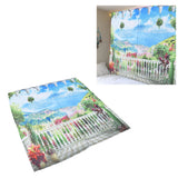 Polyester Fiber Window Curtain Innovative Digital Printing Hanging Blackout Curtain for Home Use150x166cm / 59.1x65.4in Type 24