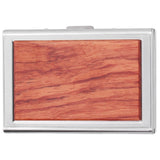 Wood Card Case Safe Bank Credit Card Box Portable Business ID Card Case Holder for Men WomenRosewood In Australia - Darrahopens