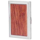 Wood Card Case Safe Bank Credit Card Box Portable Business ID Card Case Holder for Men WomenRosewood In Australia - Darrahopens