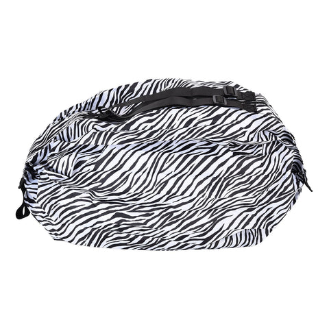 Stylish Reusable Shopping Bag Oxford Cloth Portable Foldable High Capacity Shoulder Bag Waterproof ToteZebra Stripe In Australia - Darrahopens