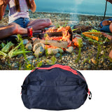 Stylish Reusable Shopping Bag Oxford Cloth Portable Foldable High Capacity Shoulder Bag Waterproof ToteDark Blue