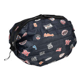 Stylish Shopping Backpacks Foldable Reusable Eco Friendly Grocery Bags for Shopping TravelNavy Blue In Australia - Darrahopens