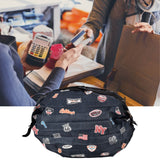 Stylish Shopping Backpacks Foldable Reusable Eco Friendly Grocery Bags for Shopping TravelNavy Blue