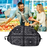Stylish Shopping Backpacks Foldable Reusable Eco Friendly Grocery Bags for Shopping TravelBlack