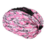 High Capacity Storage Bag Travel Single Shoulder Waterproof Shopping Bag Portable Folding Storage BagRose Red Camouflage In Australia - Darrahopens