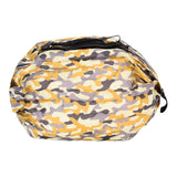 High Capacity Storage Bag Travel Single Shoulder Waterproof Shopping Bag Portable Folding Storage BagYellow Camouflage In Australia - Darrahopens