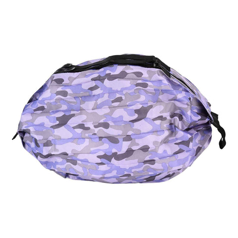 High Capacity Storage Bag Travel Single Shoulder Waterproof Shopping Bag Portable Folding Storage BagPurple Camouflage In Australia - Darrahopens