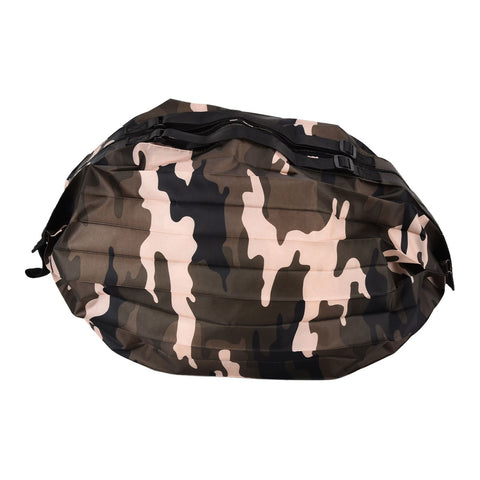 High Capacity Storage Bag Travel Single Shoulder Waterproof Shopping Bag Portable Folding Storage BagCamouflage Green