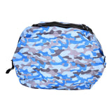High Capacity Storage Bag Travel Single Shoulder Waterproof Shopping Bag Portable Folding Storage BagBlue Camouflage In Australia - Darrahopens