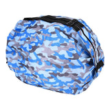 High Capacity Storage Bag Travel Single Shoulder Waterproof Shopping Bag Portable Folding Storage BagBlue Camouflage In Australia - Darrahopens