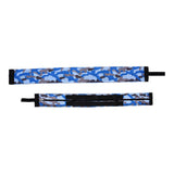 High Capacity Storage Bag Travel Single Shoulder Waterproof Shopping Bag Portable Folding Storage BagBlue Camouflage