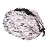High Capacity Storage Bag Travel Single Shoulder Waterproof Shopping Bag Portable Folding Storage BagGray Camouflage