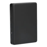 Fashionable Cigarette Case Brushed Aluminum Alloy Business Card Storage Box for Briefcase(Card Black Cigarette Box ) In Australia - Darrahopens