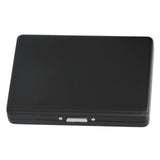 Fashionable Cigarette Case Brushed Aluminum Alloy Business Card Storage Box for Briefcase(Card Black Cigarette Box )