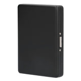 Fashionable Cigarette Case Brushed Aluminum Alloy Business Card Storage Box for Briefcase(Card Black Cigarette Box ) In Australia - Darrahopens