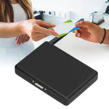Fashionable Cigarette Case Brushed Aluminum Alloy Business Card Storage Box for Briefcase(Card Black Cigarette Box )