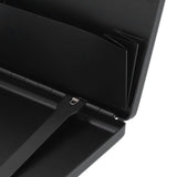 Fashionable Cigarette Case Brushed Aluminum Alloy Business Card Storage Box for Briefcase(Card Black Cigarette Box )
