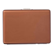 Fashionable Cigarette Case Brushed Aluminum Alloy Business Card Storage Box for Briefcase(Card Coffee Cigarette Box )