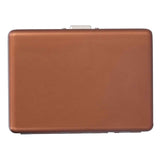 Fashionable Cigarette Case Brushed Aluminum Alloy Business Card Storage Box for Briefcase(Card Coffee Cigarette Box )