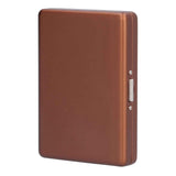 Fashionable Cigarette Case Brushed Aluminum Alloy Business Card Storage Box for Briefcase(Card Coffee Cigarette Box )