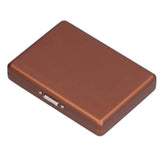Fashionable Cigarette Case Brushed Aluminum Alloy Business Card Storage Box for Briefcase(Card Coffee Cigarette Box ) In Australia - Darrahopens