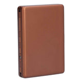 Fashionable Cigarette Case Brushed Aluminum Alloy Business Card Storage Box for Briefcase(Card Coffee Cigarette Box )
