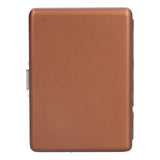 Fashionable Cigarette Case Brushed Aluminum Alloy Business Card Storage Box for Briefcase(Card Coffee Cigarette Box )