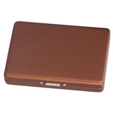 Fashionable Cigarette Case Brushed Aluminum Alloy Business Card Storage Box for Briefcase(Card Coffee Cigarette Box )