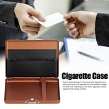 Fashionable Cigarette Case Brushed Aluminum Alloy Business Card Storage Box for Briefcase(Card Coffee Cigarette Box )