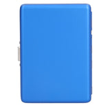 Fashionable Cigarette Case Brushed Aluminum Alloy Business Card Storage Box for Briefcase(Card Blue Cigarette Box ) In Australia - Darrahopens