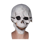 Scary Skull Mask with Movable Jaw Flexible Latex Halloween Costume Party Props Cosplay AccessoryWhite In Australia - Darrahopens