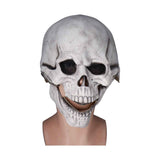 Scary Skull Mask with Movable Jaw Flexible Latex Halloween Costume Party Props Cosplay AccessoryWhite In Australia - Darrahopens