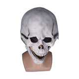 Scary Skull Mask with Movable Jaw Flexible Latex Halloween Costume Party Props Cosplay AccessoryWhite In Australia - Darrahopens