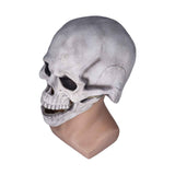 Scary Skull Mask with Movable Jaw Flexible Latex Halloween Costume Party Props Cosplay AccessoryWhite In Australia - Darrahopens