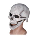 Scary Skull Mask with Movable Jaw Flexible Latex Halloween Costume Party Props Cosplay AccessoryWhite In Australia - Darrahopens