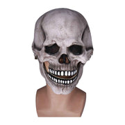 Scary Skull Mask with Movable Jaw Flexible Latex Halloween Costume Party Props Cosplay AccessoryDark Gray In Australia - Darrahopens
