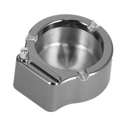 Cigarette Ashtray Stainless Steel Match Lighter Cigarette Ashtray for Home Office DecorationBlack In Australia - Darrahopens