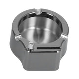 Cigarette Ashtray Stainless Steel Match Lighter Cigarette Ashtray for Home Office DecorationBlack