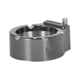 Cigarette Ashtray Stainless Steel Match Lighter Cigarette Ashtray for Home Office DecorationBlack