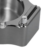 Cigarette Ashtray Stainless Steel Match Lighter Cigarette Ashtray for Home Office DecorationBlack